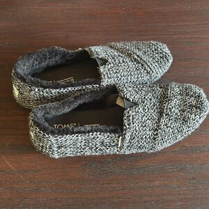 TOMS Womens Alpargata Cozy Belmont Slip On Flats